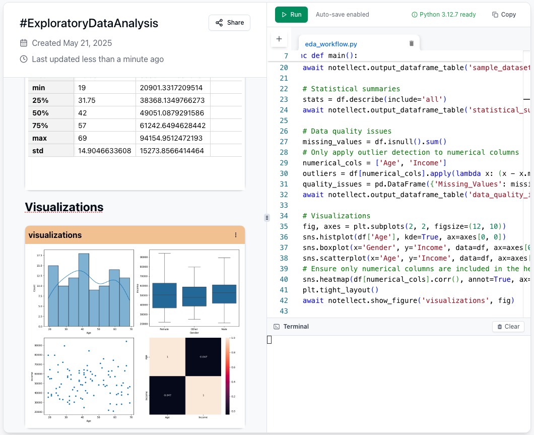 Data exploration interface